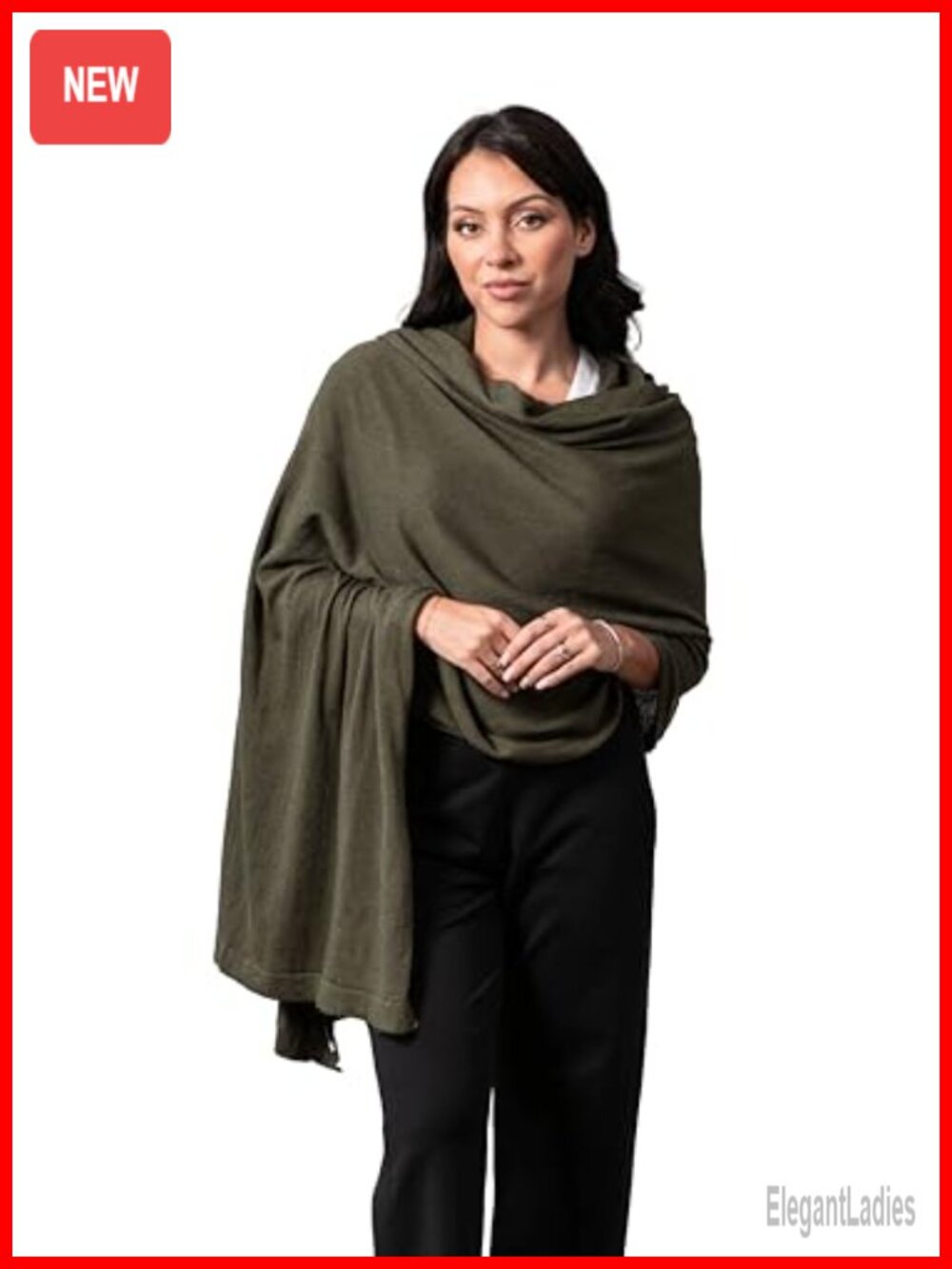 Organic Cotton Travel Scarf Wrap Shawl One Size Lightweight